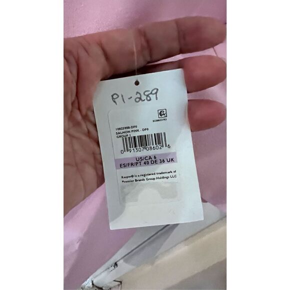 KASPER PINK DRESS 3/4 BELL SLEEVES ZIP BACK SZ 6 NEWW P1-289 - Picture 6 of 12